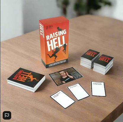 Raising Hell Board Game A Party Game For Adults Who Know Kids Can Be A Real Pain
