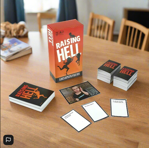 Raising Hell Board Game A Party Game For Adults Who Know Kids Can Be A Real Pain