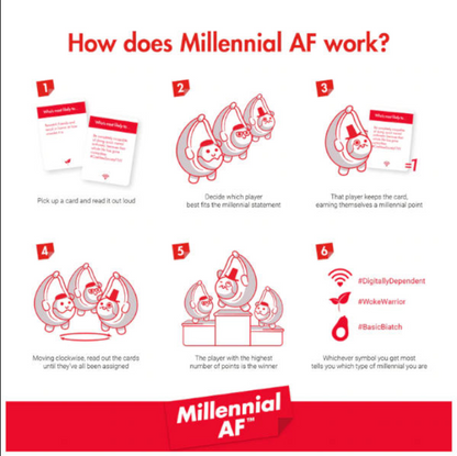 Millenial AF Board Game The Game That Exposes Your Most Basic Millenial Traits