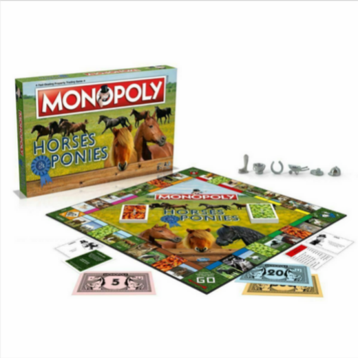 Monopoly Horses and Ponies Edition Family Board Game