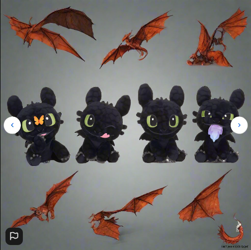 How To Train Your Dragon 18 cm Plush Toothless Expressions 1 Supplied