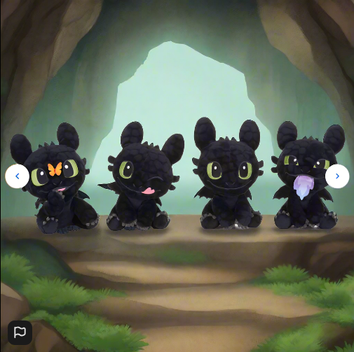 How To Train Your Dragon 18 cm Plush Toothless Expressions 1 Supplied