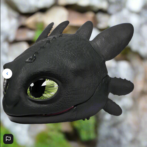 Dreamworks How To Train Your Dragon Blast & Roar Toothless Mask