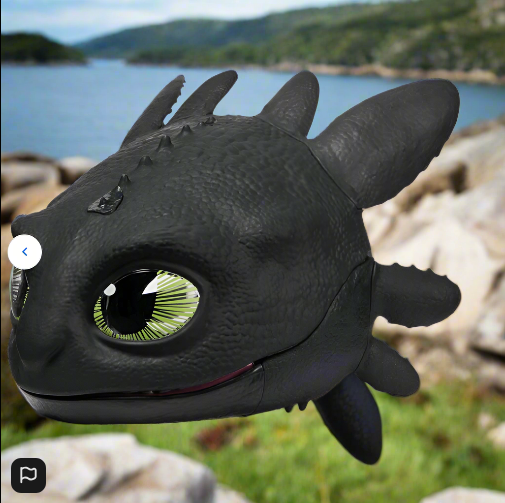 Dreamworks How To Train Your Dragon Blast & Roar Toothless Mask