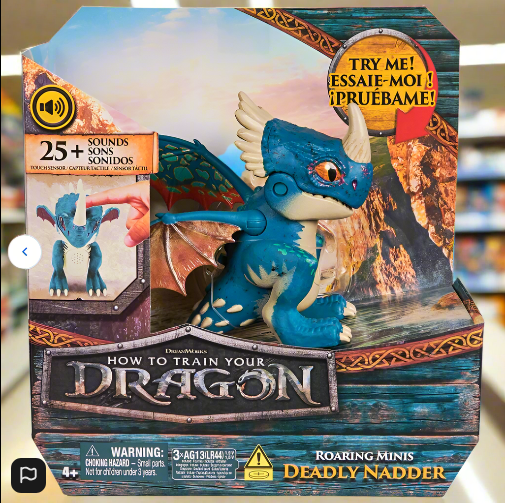 Dreamworks How to Train Your Dragon Interactive Figure Roaring Minis Nadder