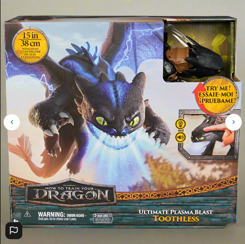 Dreamworks How to Train Your Dragon Action Figure Ultimate Plasma Blast Toothless