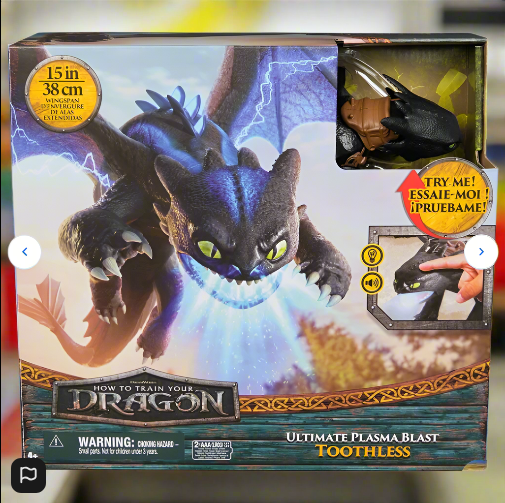 Dreamworks How to Train Your Dragon Action Figure Ultimate Plasma Blast Toothless