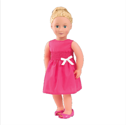 Our Generation Lily Anna Deluxe Doll With Book