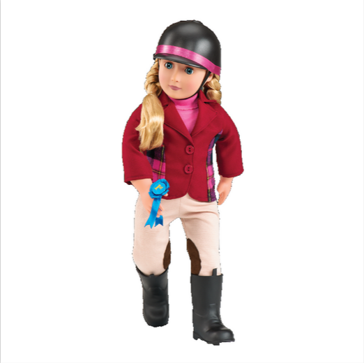 Our Generation Lily Anna Deluxe Doll With Book