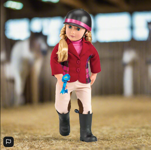 Our Generation Lily Anna Deluxe Doll With Book