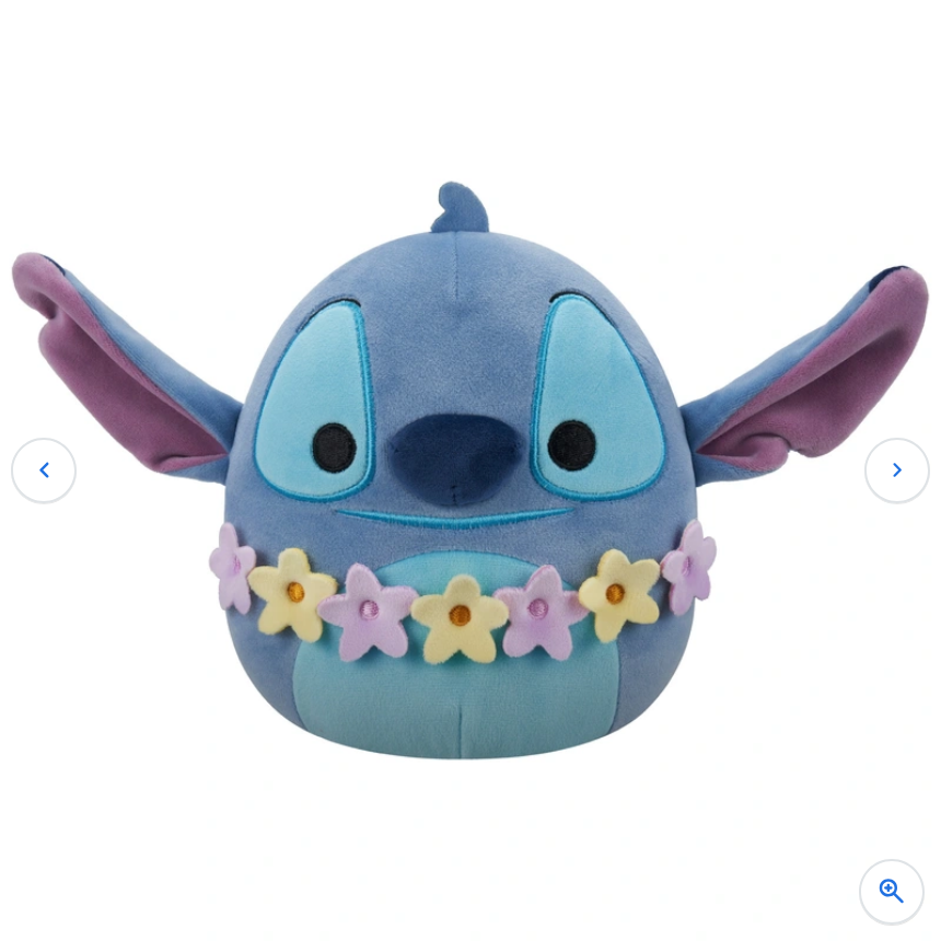 Squishmallows Original Disney Lilo & Stitch Plush Stitch Wearing Lei 25cm