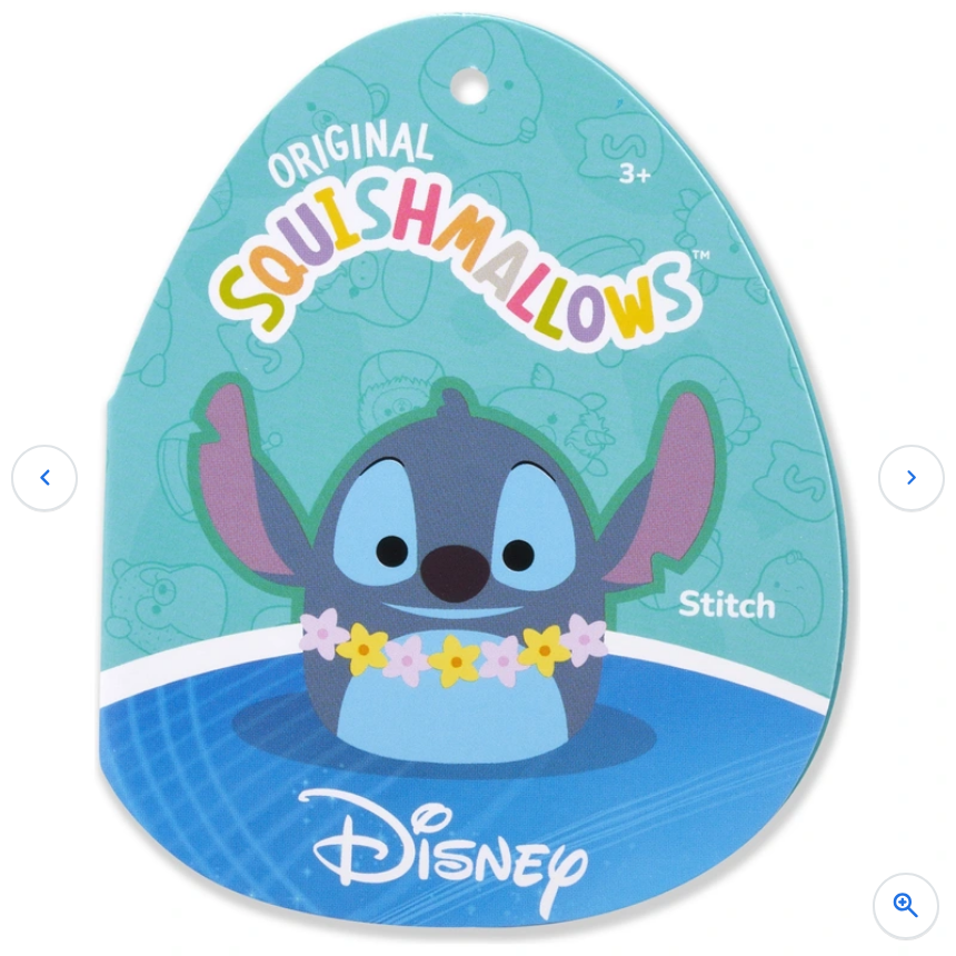 Squishmallows Original Disney Lilo & Stitch Plush Stitch Wearing Lei 25cm