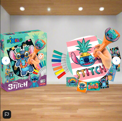 Pixelo 2D Art Set Disney Stitch Metallic