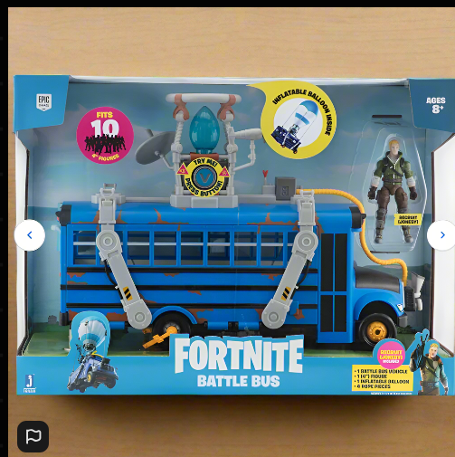 Fortnite Battle Bus with Jonesy Figure