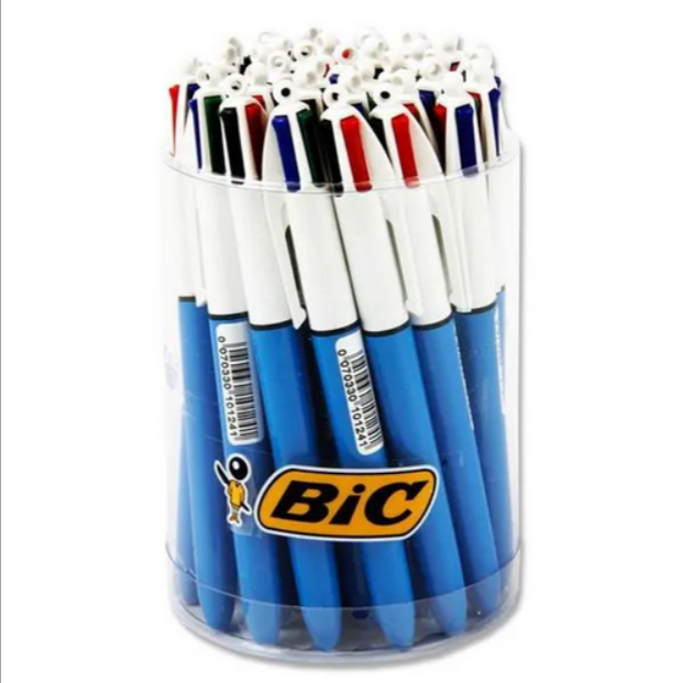 Bic 4 Colour Pen In Tub x 36 Pens