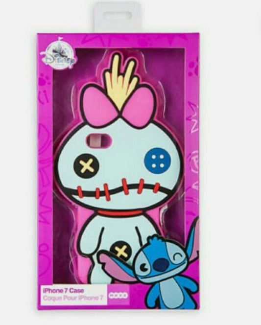 Disney Store Apple iPhone 7 case Scrump Lilo & Stitch M X Y Z w Screen Guard