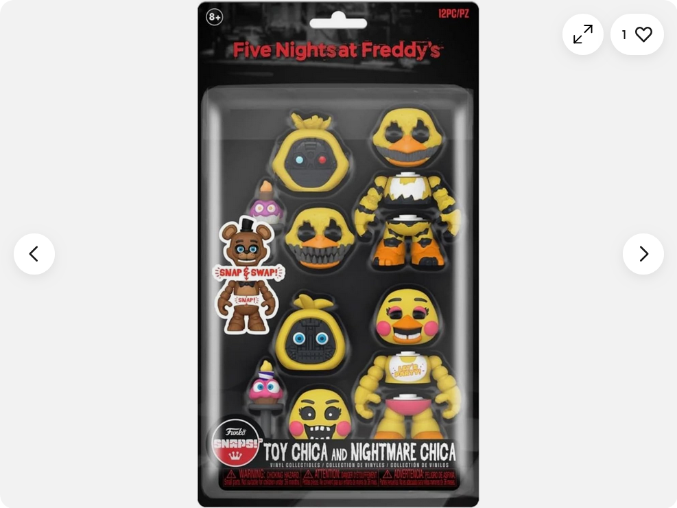 Funko Five Nights At Freddys Snaps Toy Chica Nightmare Chica Action Figures