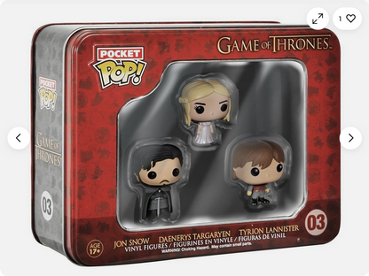 Funko GOT Pocket Pop! Mini Vinyl Figure Tin (3-Pack)