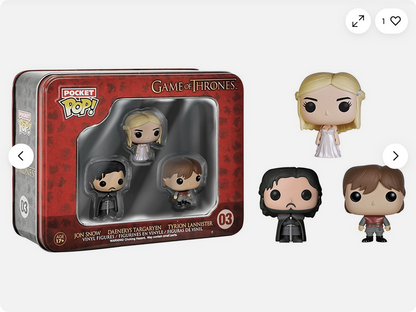 Funko GOT Pocket Pop! Mini Vinyl Figure Tin (3-Pack)