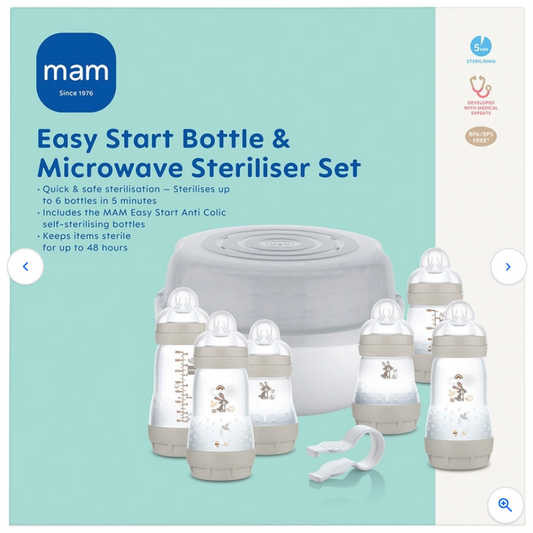 MAM Easy Start Bottle & Microwave Steriliser Set