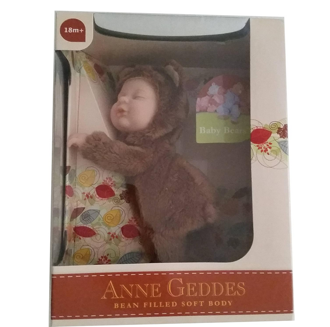 Anne Geddes Baby Brown Bear Bean Filled Soft Body Collection
