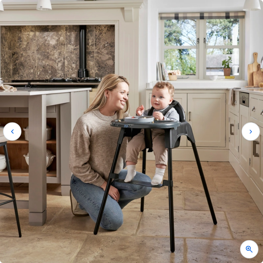 Babylo Eatin' Mess Convertible Highchair Black
