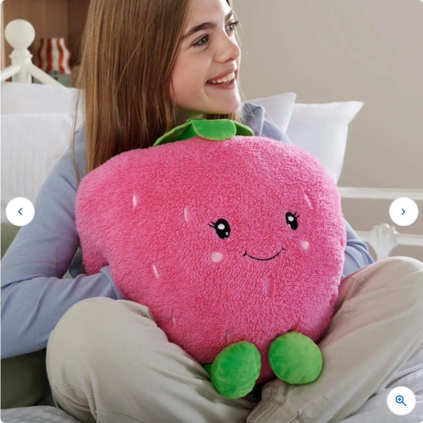 Hand Warmer Strawberry Plush