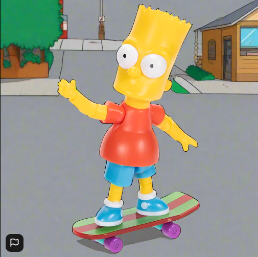 The Simpsons 9cm Bart Action Figure