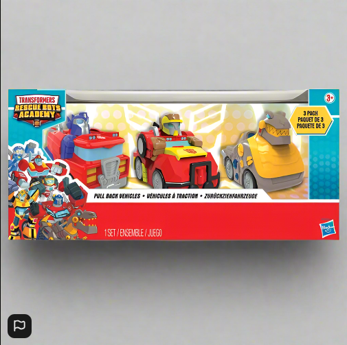 Transformers Rescue Bots Academy Pull Back Vehicles 3 Pack