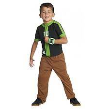 Ben 10 Omniverse Costume Small 3 To 4 Years green and black t shirt