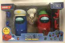 Load image into Gallery viewer, Among Us Series 2 Action Figures 2Pk Toy Crewmate Figure 11cm - Blue &amp; Red