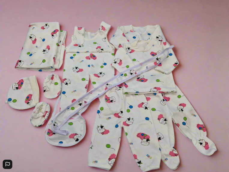 Soft And Fleecy 10 Piece Baby Gift Set Pink