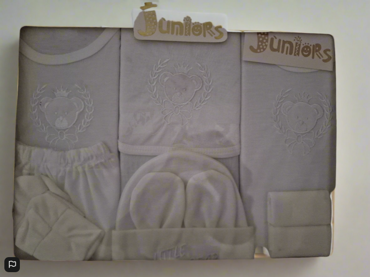 White Baby Clothes Gift Set 12 Items In A Box