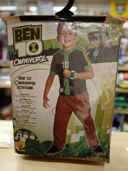 Ben 10 Omniverse Costume Small 3 To 4 Years green T