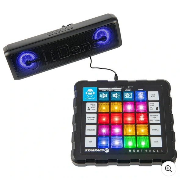 iDance Starpads 20 Beatmaker with Soundbar Bluetooth Speaker