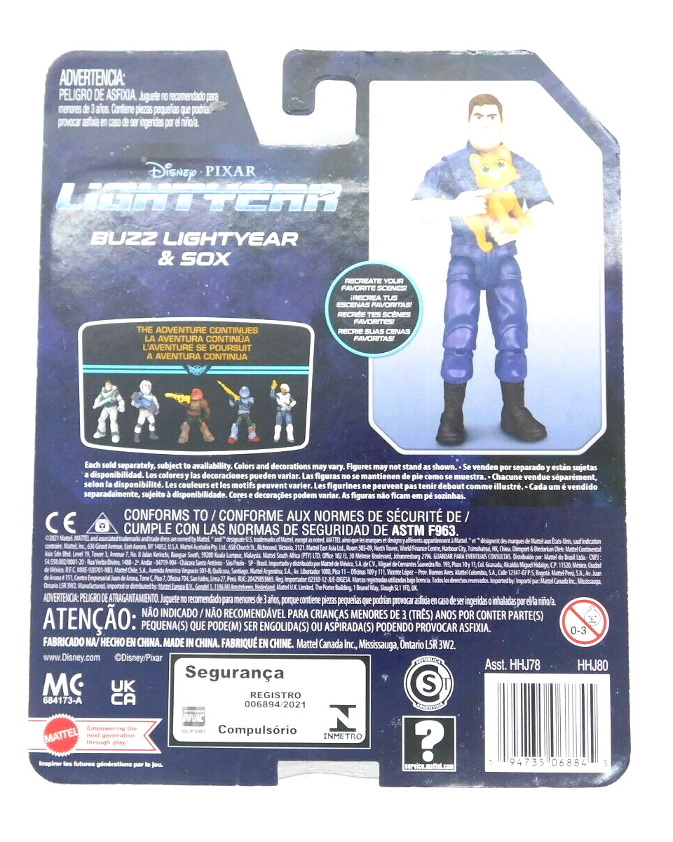 Disney Pixar Lightyear & Sox 5 Inch Action Figure Pack