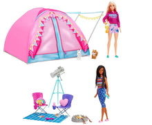 Load image into Gallery viewer, Barbie Let&#39;s Go Camping Tent Playset and 2 Dolls