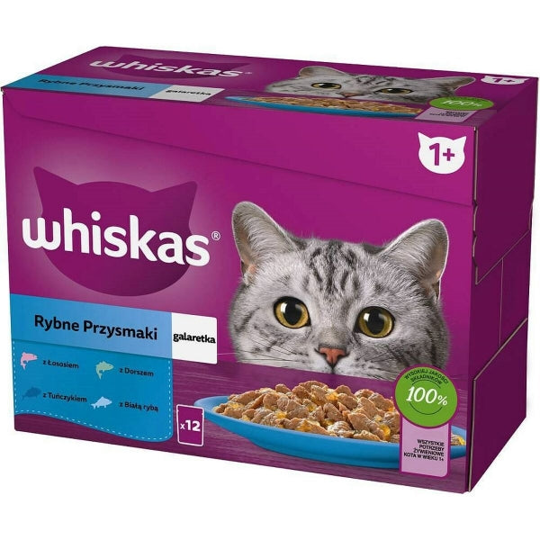 Cat food Whiskas Salmon Tuna 12 x 85 g