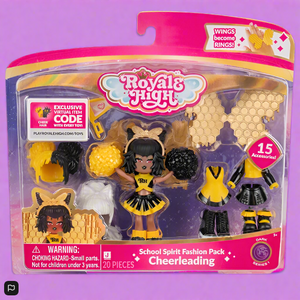 Royale High School Spirit Fashion Pack Cheerleading - Series 1 Dark Doll