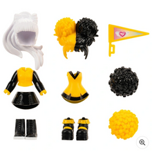 Load image into Gallery viewer, Royale High School Spirit Fashion Pack Cheerleading - Series 1 Dark Doll