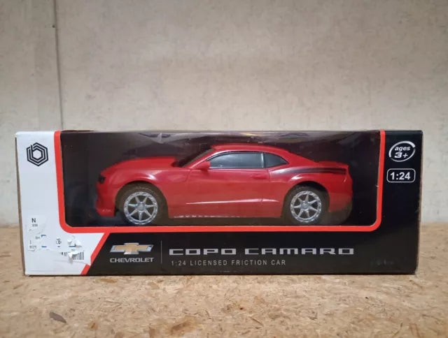 Chevy Copo Camaro Red 1:24 Scale Friction Car Braha Friction Chevrolet