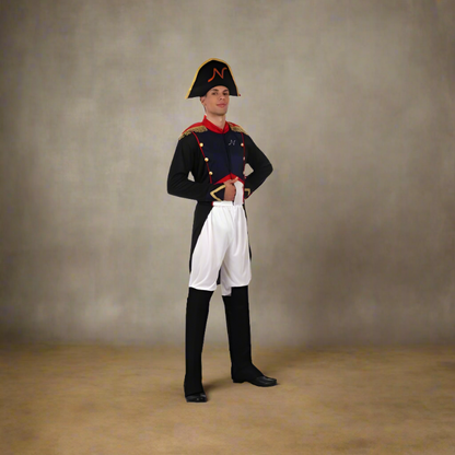 Napoleon Bonaparte Men's Costume (Size XL) - 5-Piece Historical Emperor Fancy Dress Set