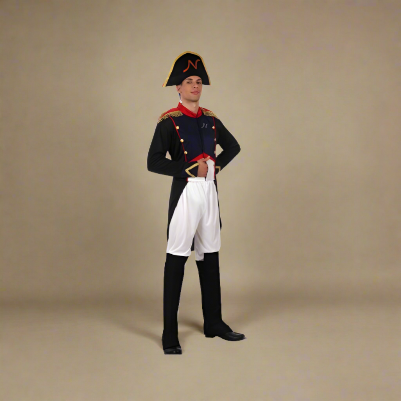 Napoleon Bonaparte Men's Costume (Size XL) - 5-Piece Historical Emperor Fancy Dress Set