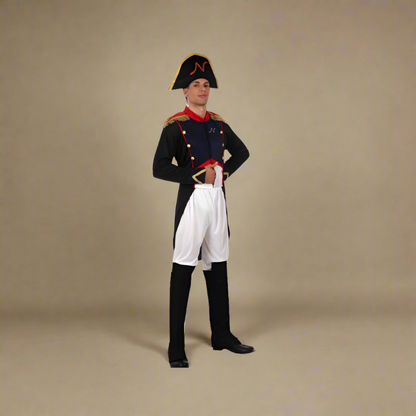 Napoleon Bonaparte Men's Costume (Size XL) - 5-Piece Historical Emperor Fancy Dress Set