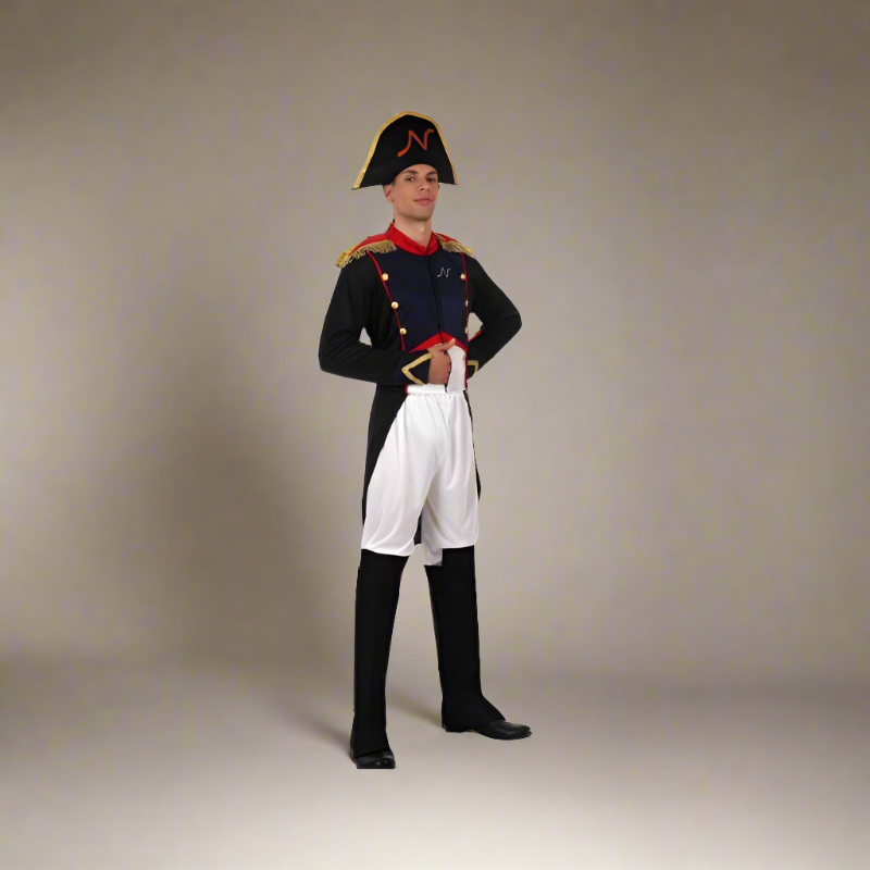 Napoleon Bonaparte Men's Costume (Size XL) - 5-Piece Historical Emperor Fancy Dress Set