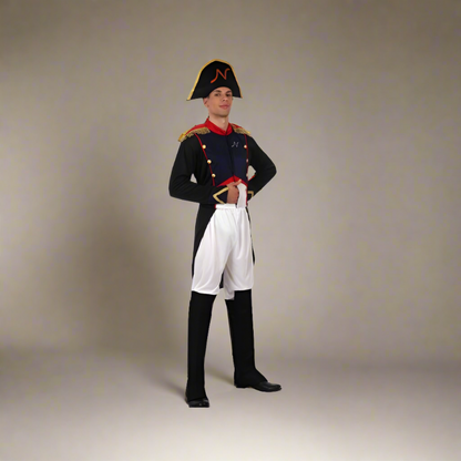 Napoleon Bonaparte Men's Costume (Size XL) - 5-Piece Historical Emperor Fancy Dress Set