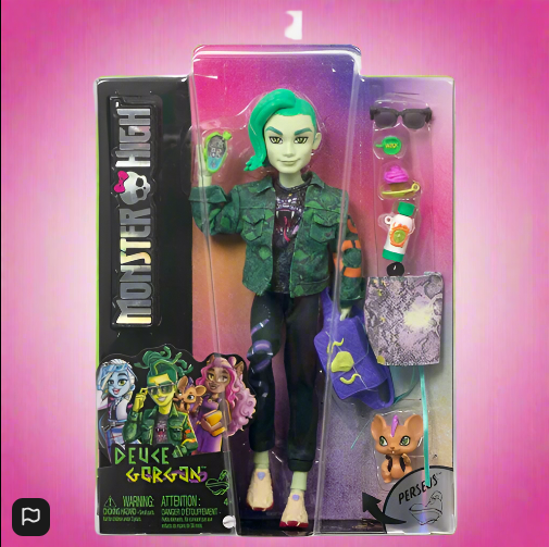 Monster High Deuce Gorgon Doll with Pet and Accessories