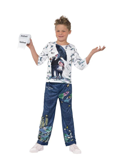 David Walliams Deluxe Billionaire Boy Costume 4 To 6 Years