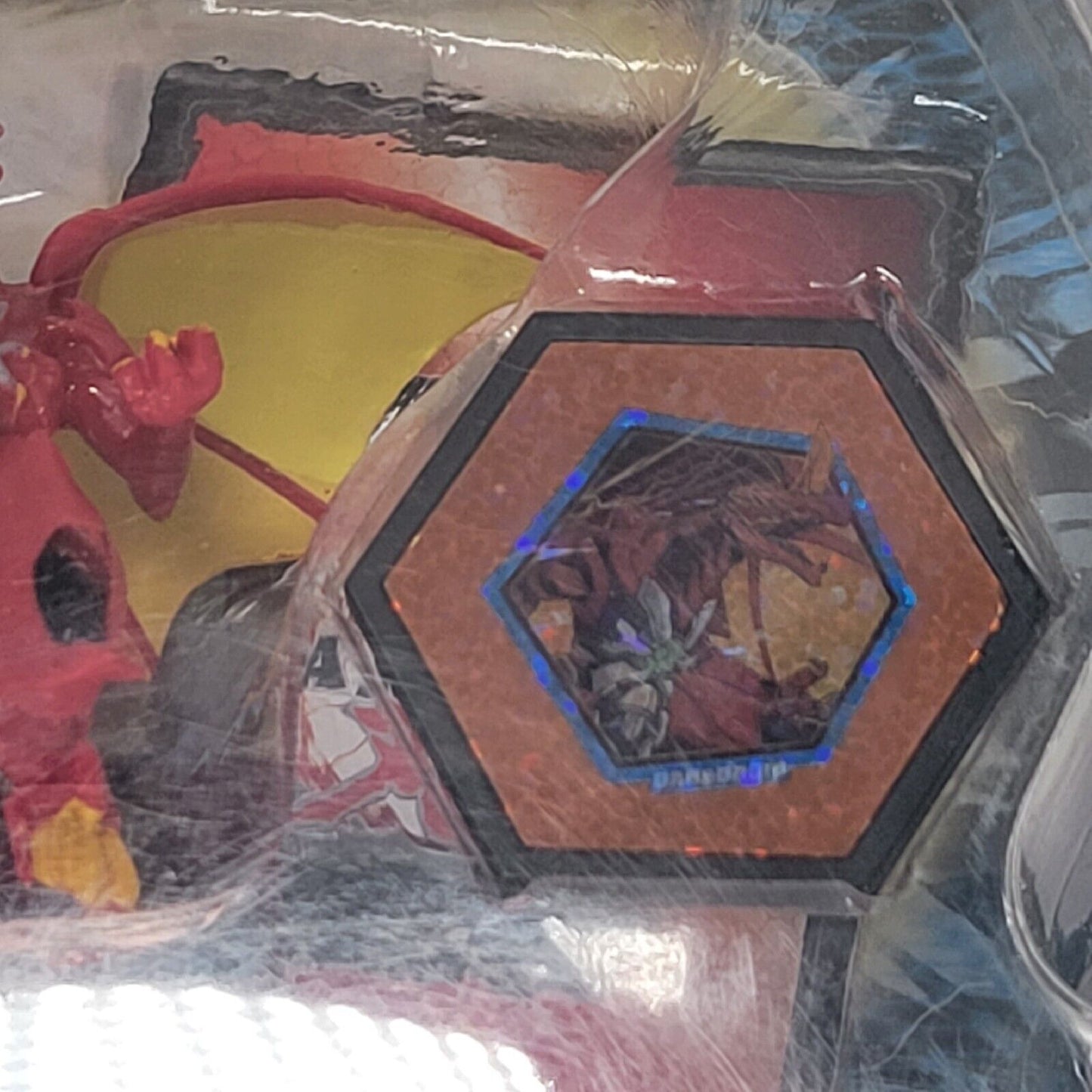 Bakugan Dragonoid (Red) Collector Action Figure With 2 Trading Cards and Coin