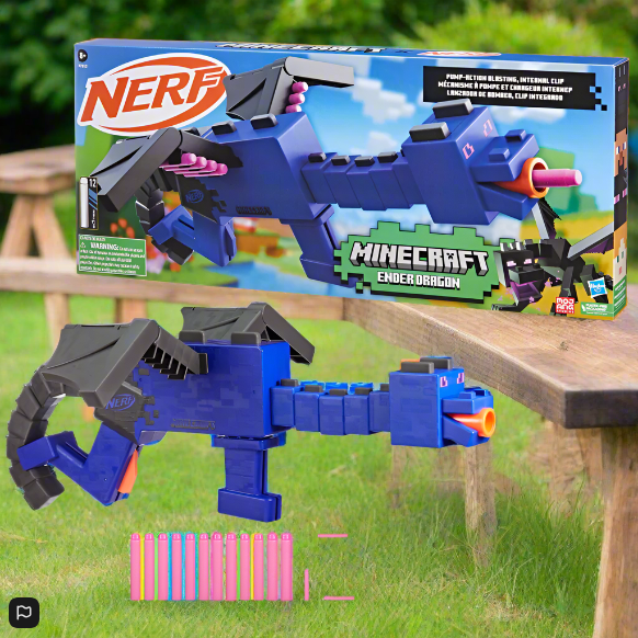 NERF Minecraft Ender Dragon Dart Blaster